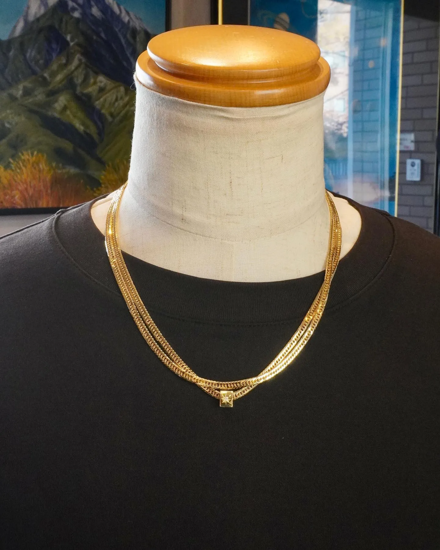 K18 2連＆ビーズ⁎⁺˳✧༚