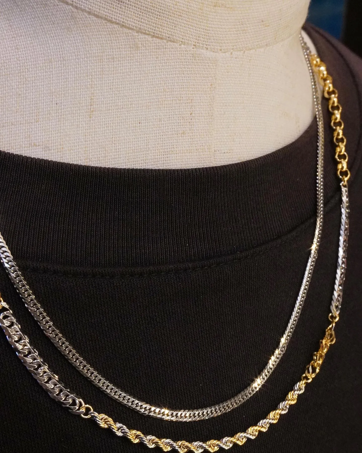 オンリーワンアイテム‼️ツギハギネックレス⁎⁺˳✧༚