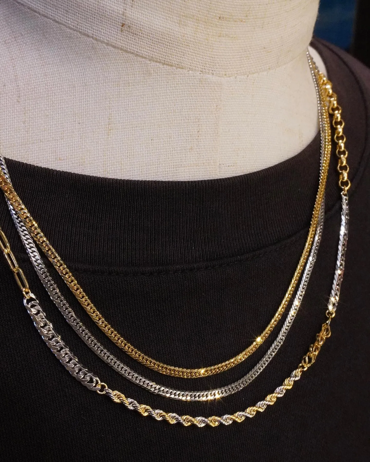 オンリーワンアイテム‼️ツギハギネックレス⁎⁺˳✧༚