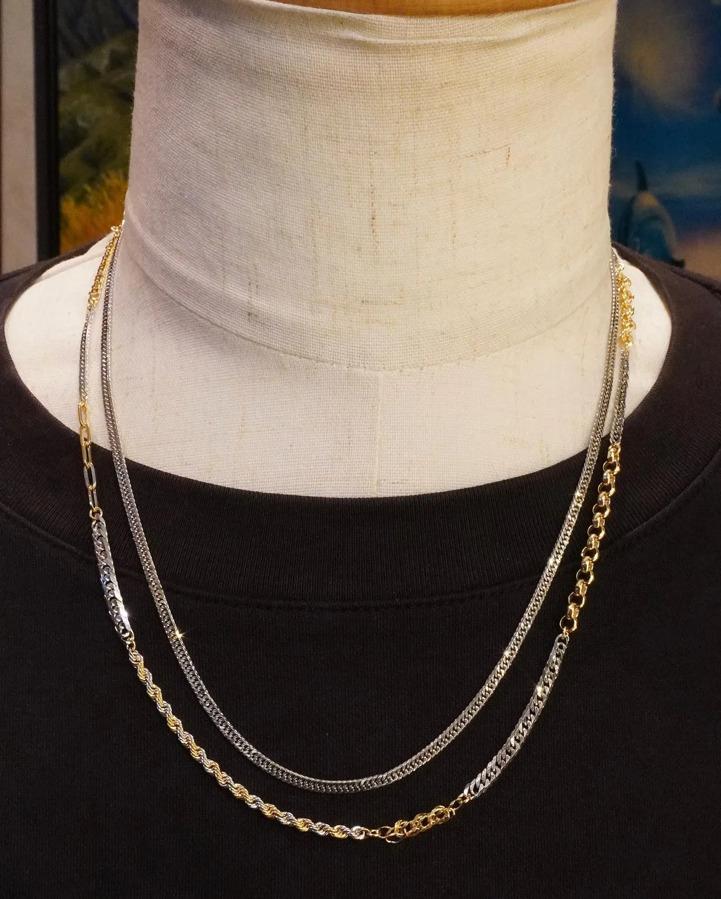 オンリーワンアイテム‼️ツギハギネックレス⁎⁺˳✧༚