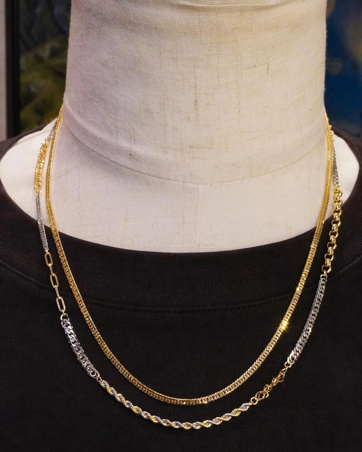 オンリーワンアイテム‼️ツギハギネックレス⁎⁺˳✧༚