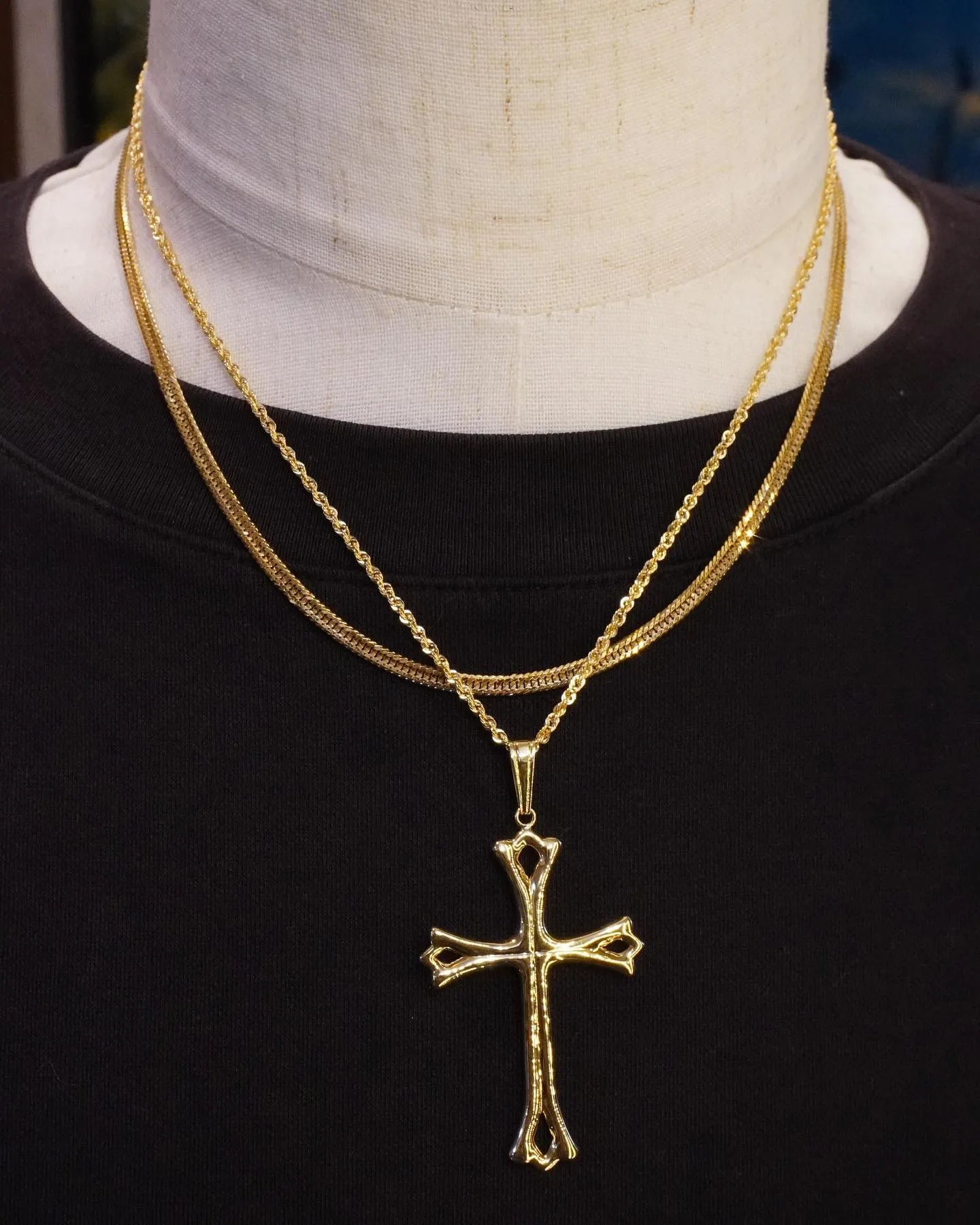 K18 クロスペンダントコーデ⁎⁺˳✧༚