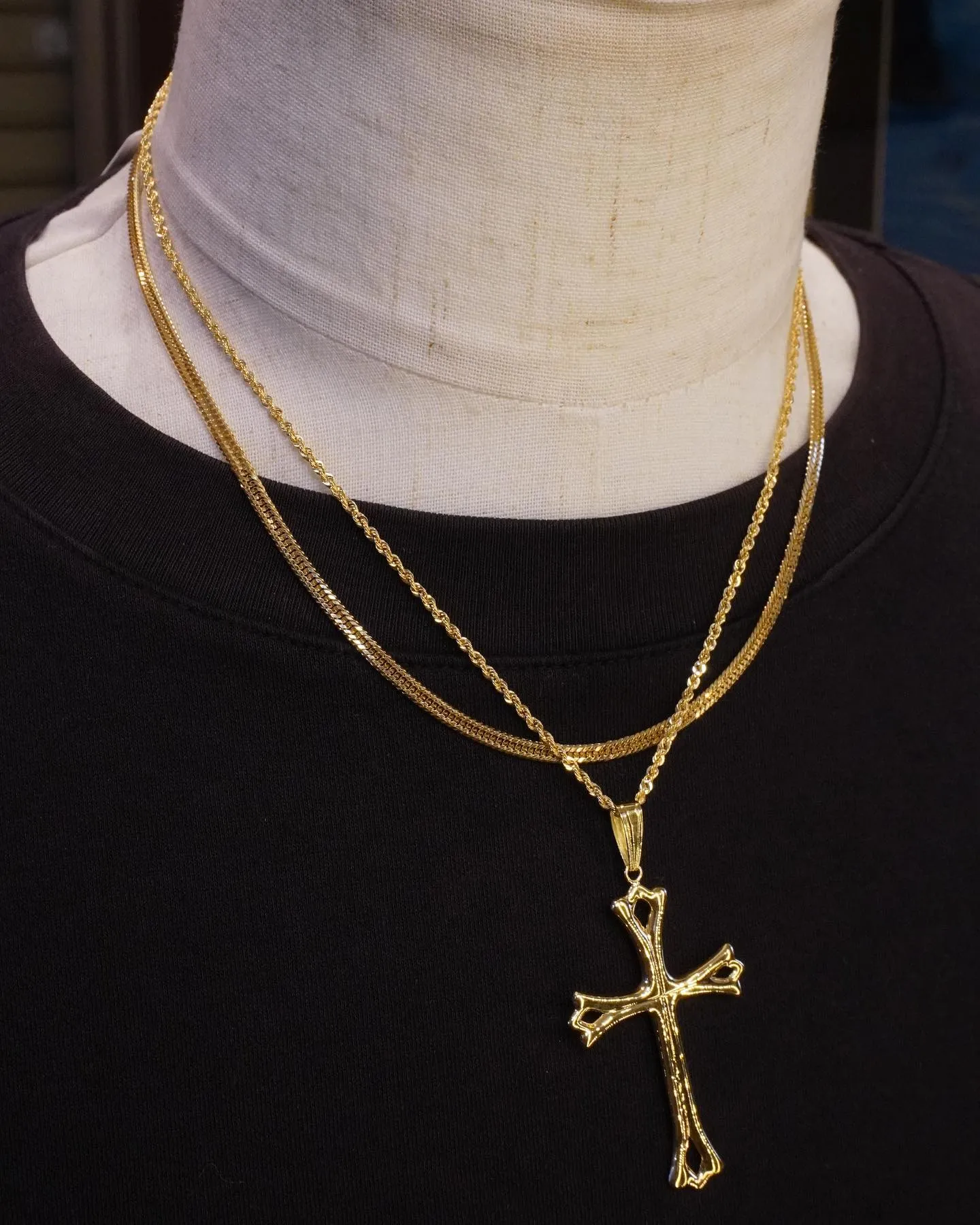 K18 クロスペンダントコーデ⁎⁺˳✧༚