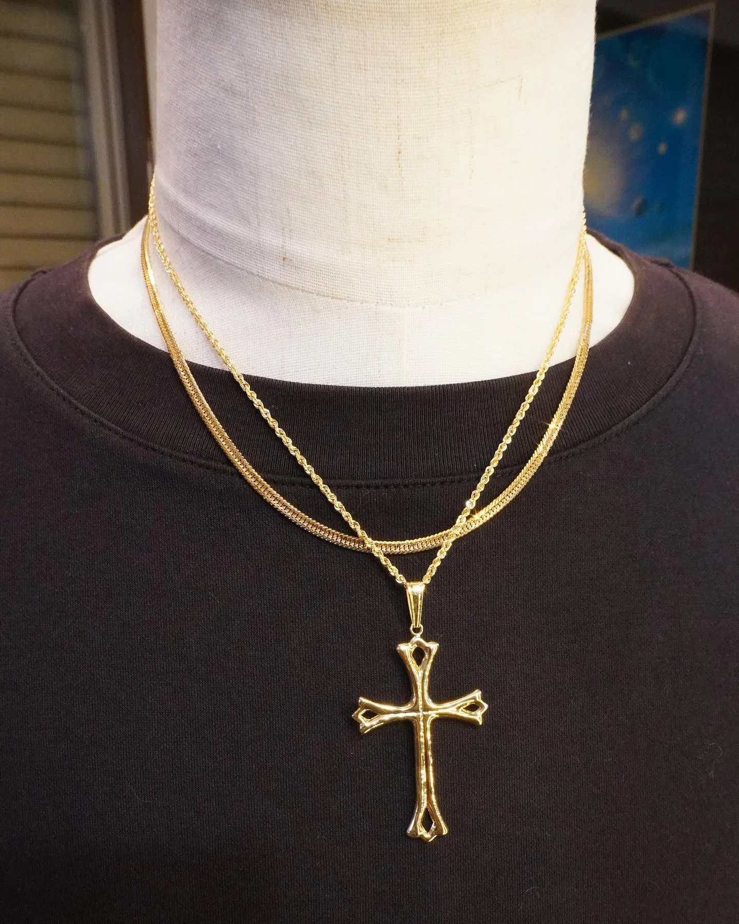 K18 クロスペンダントコーデ⁎⁺˳✧༚