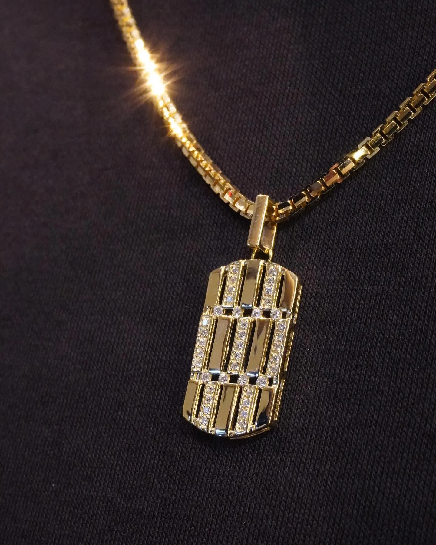 K18 ドッグタグペンダント⁎⁺˳✧༚