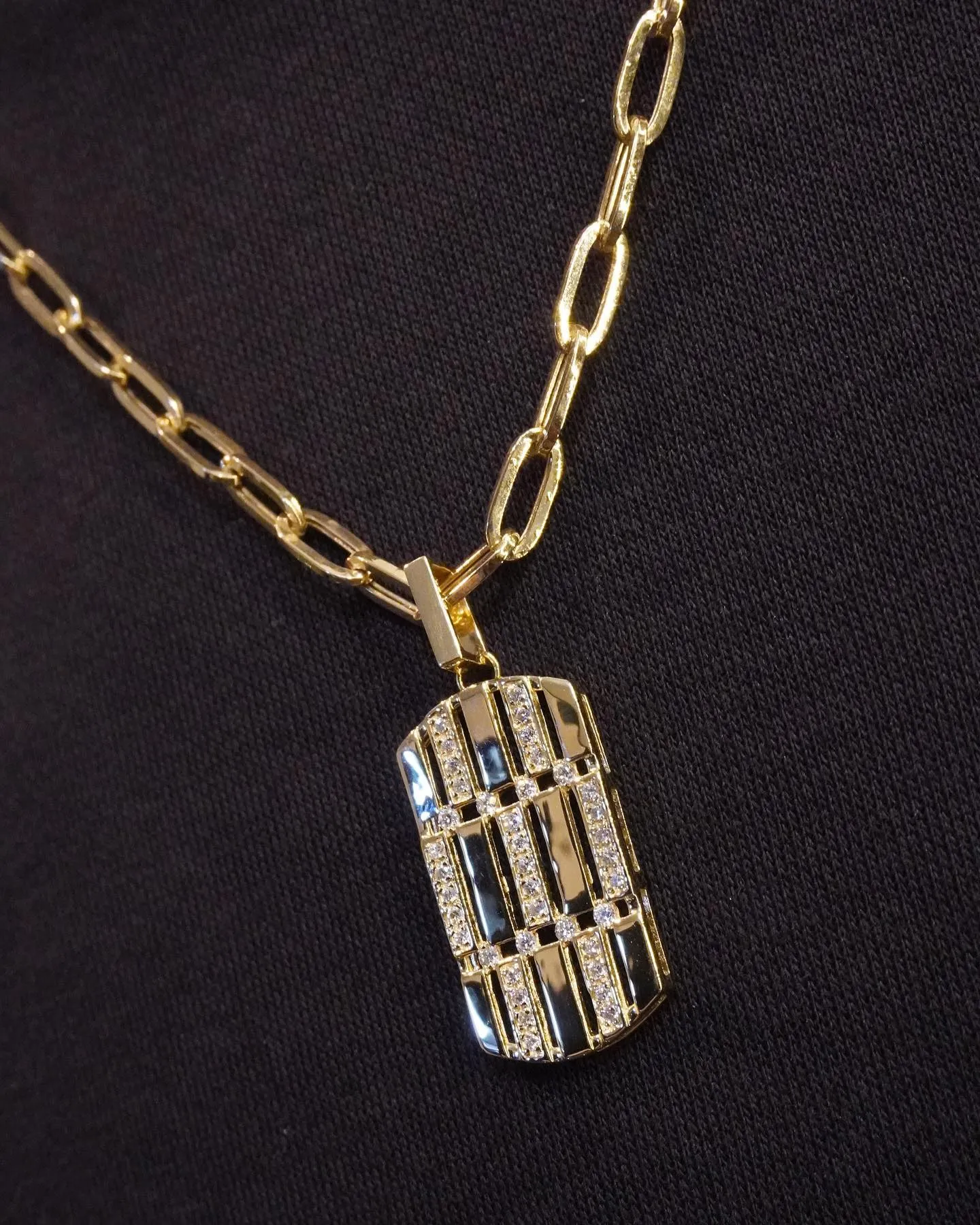 K18 ドッグタグペンダント⁎⁺˳✧༚