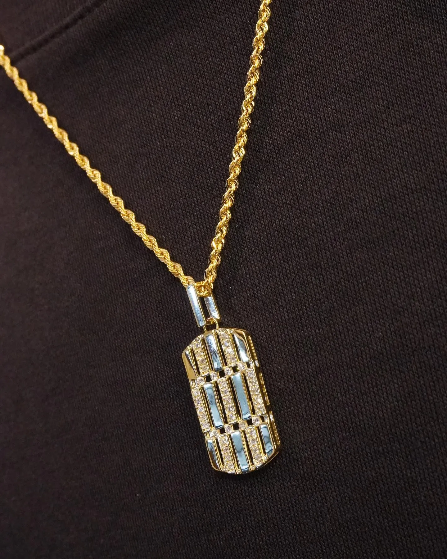 K18 ドッグタグペンダント⁎⁺˳✧༚