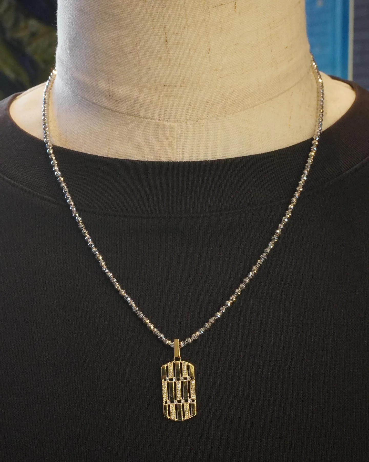 K18 ドッグタグペンダント⁎⁺˳✧༚