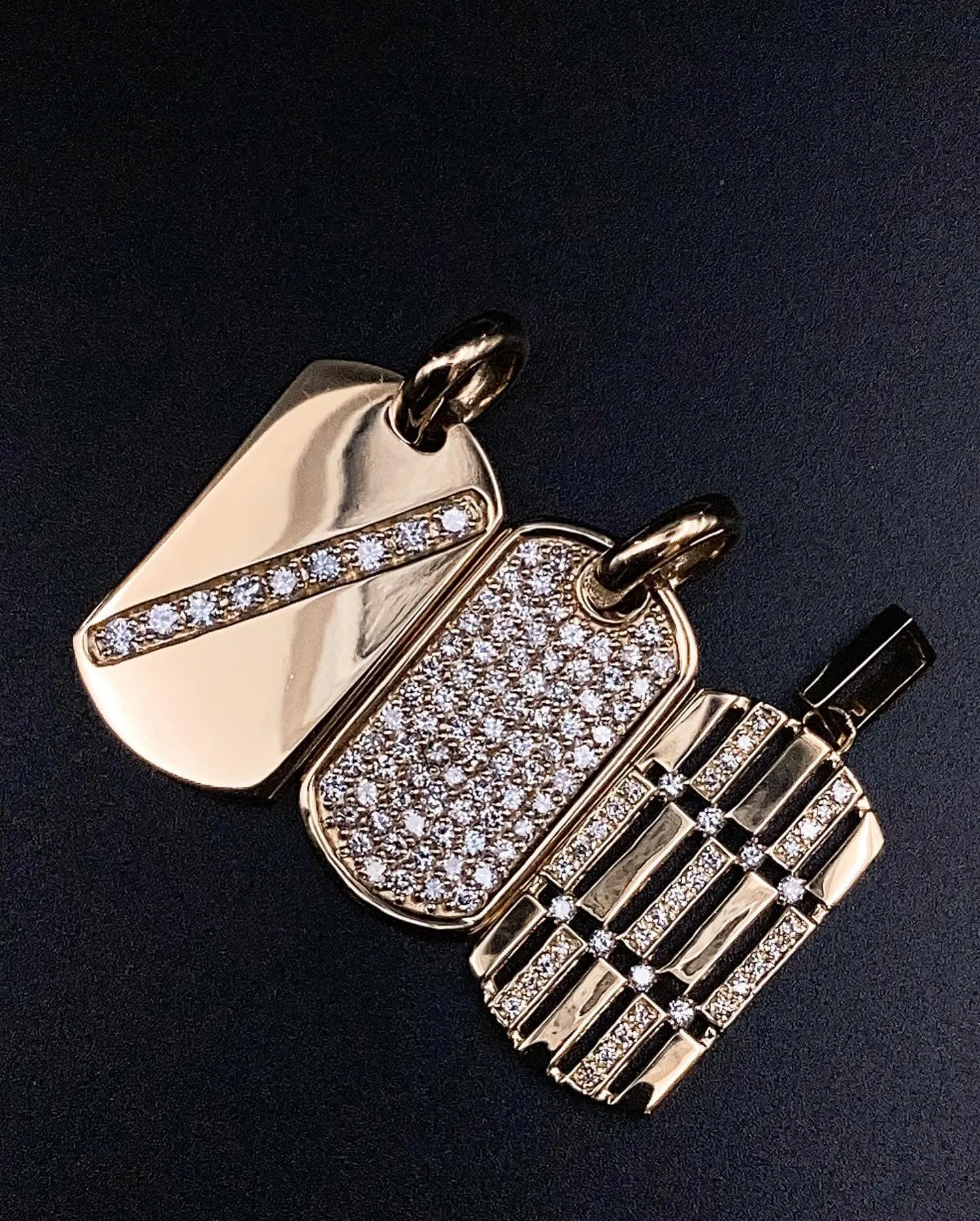 K18 ドッグタグペンダント⁎⁺˳✧༚