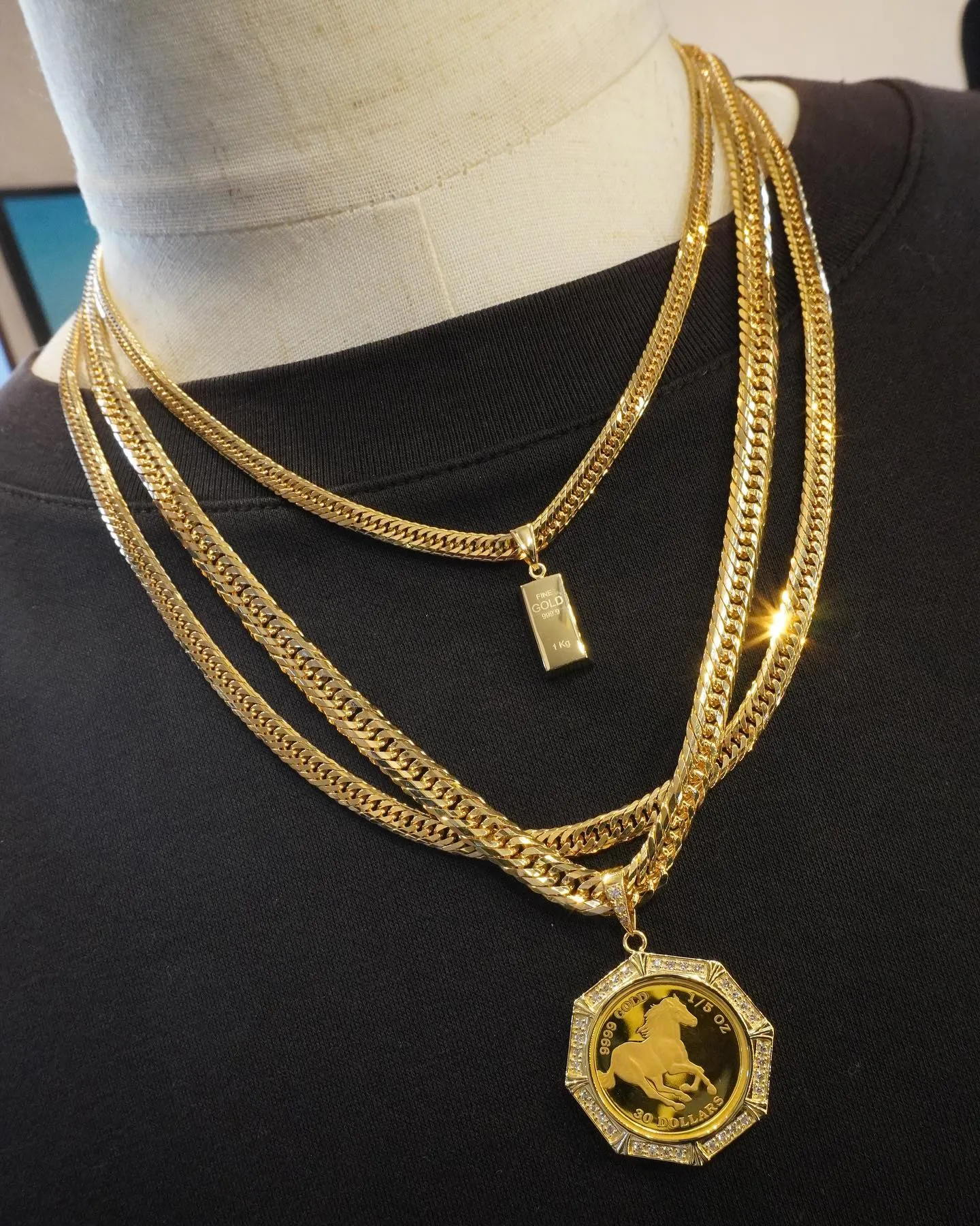 K18 コインペンダント💎