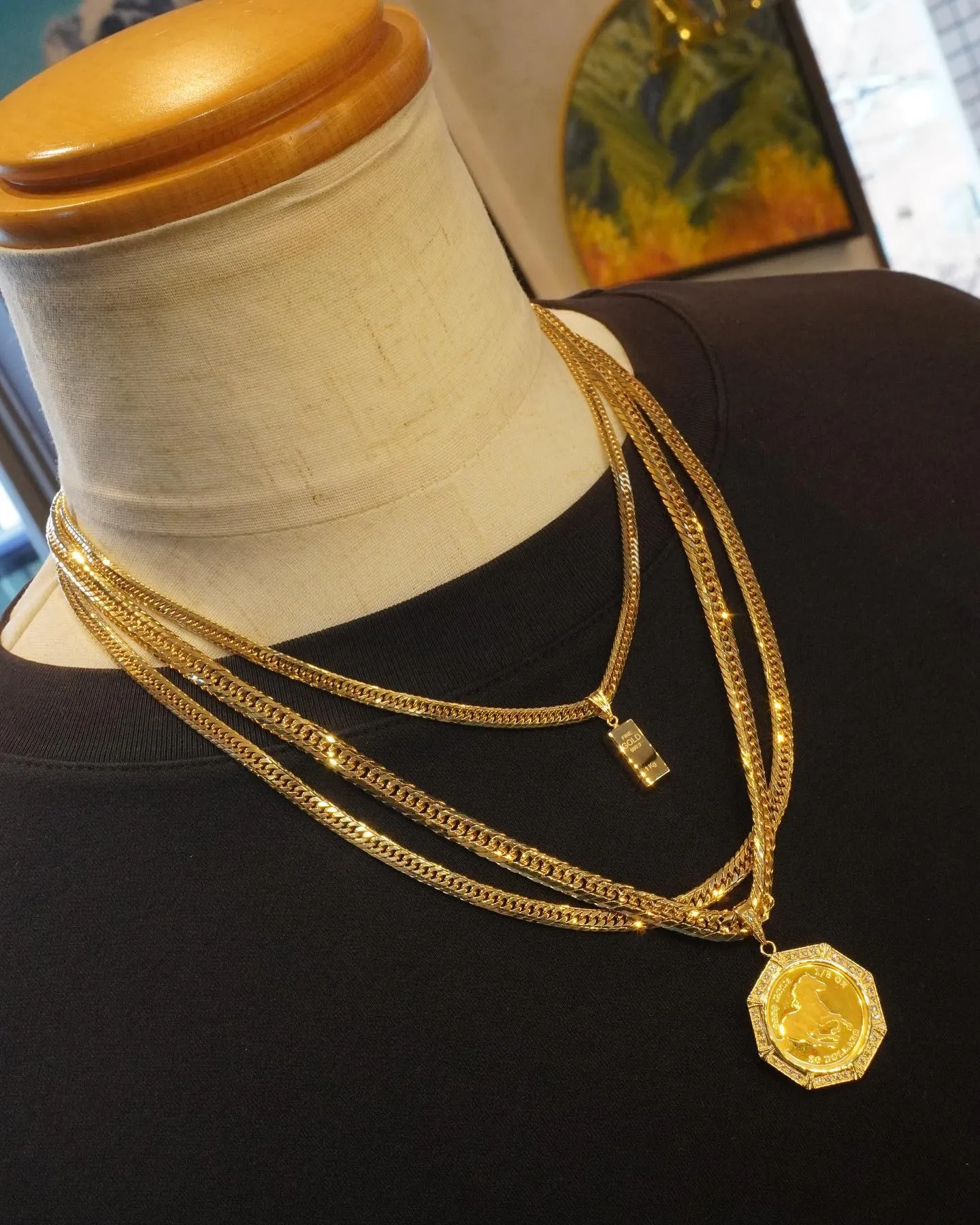 K18 コインペンダント💎