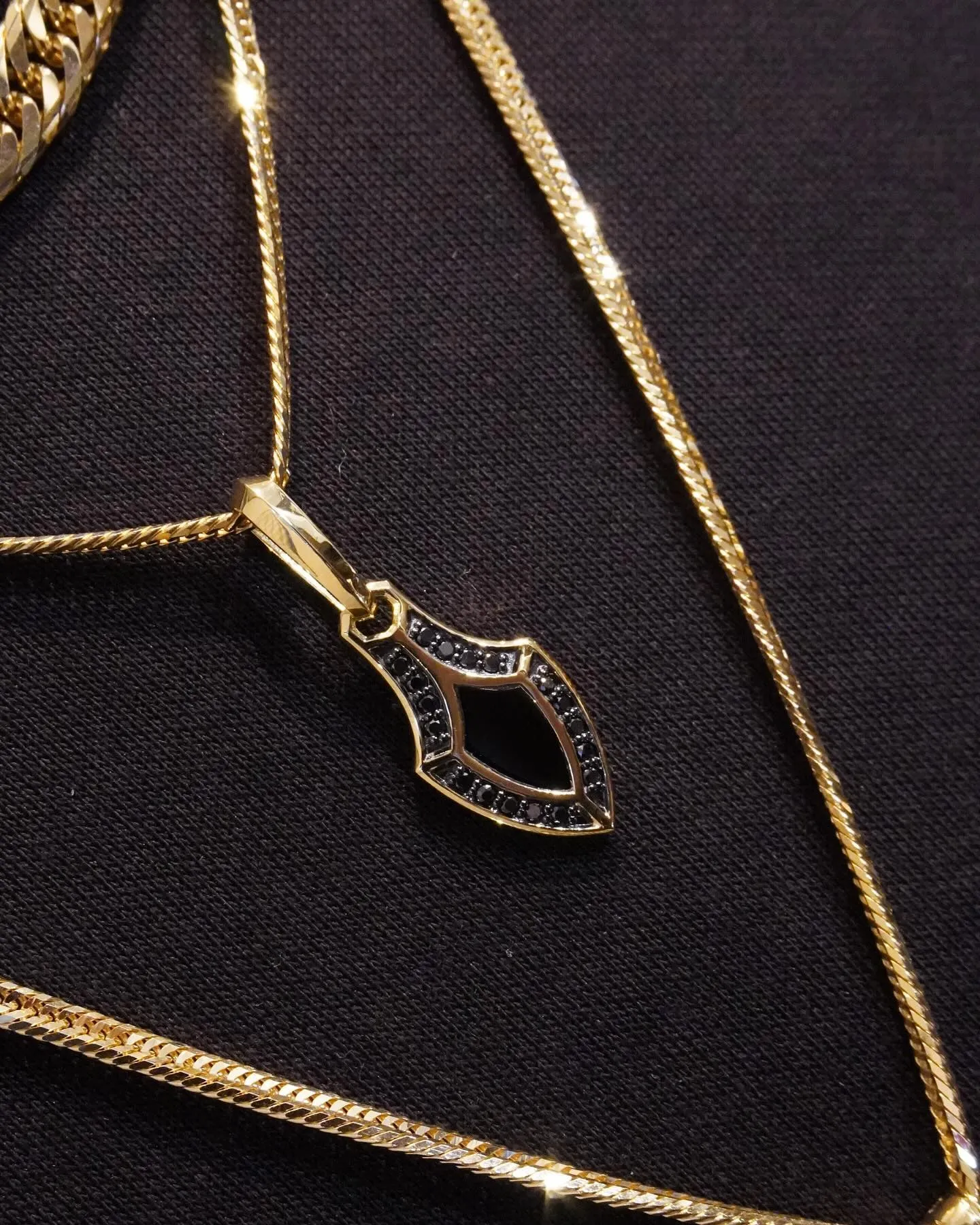 K18 ブラックダイヤモンド＆オニキス💎