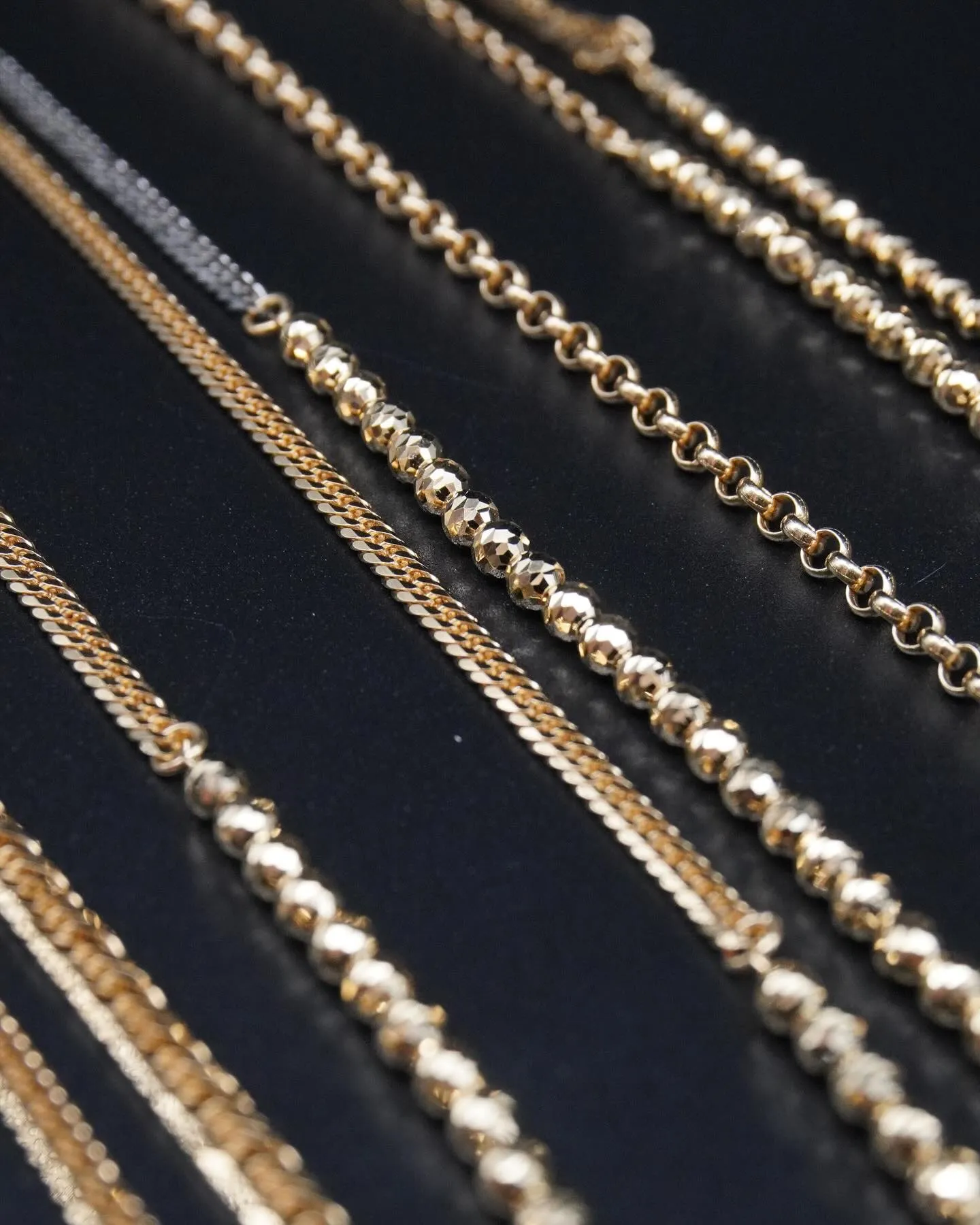 K18/Pt850ツギハギ ネックレス⁎⁺˳✧༚