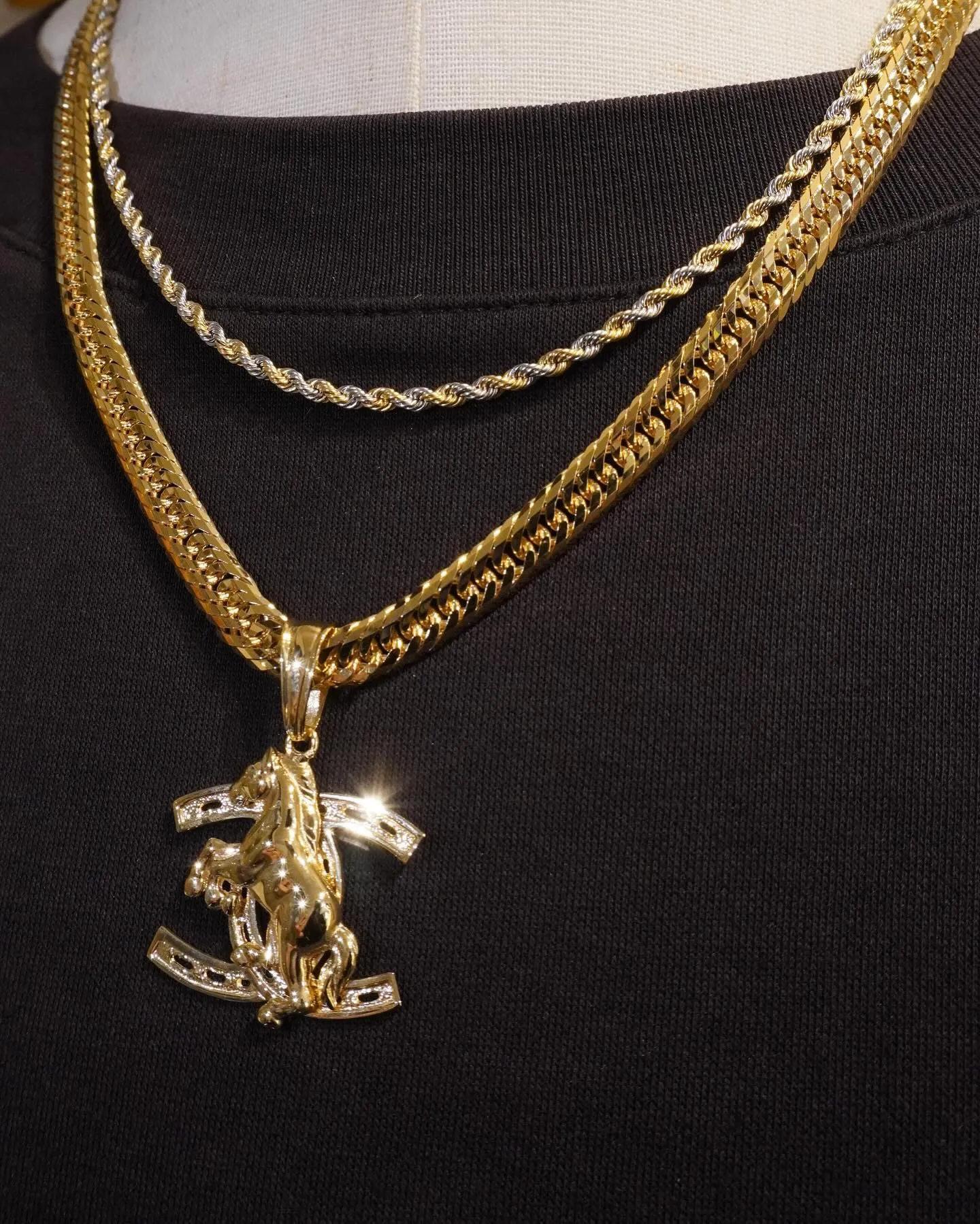 K18 ホースペンダント⁎⁺˳✧༚