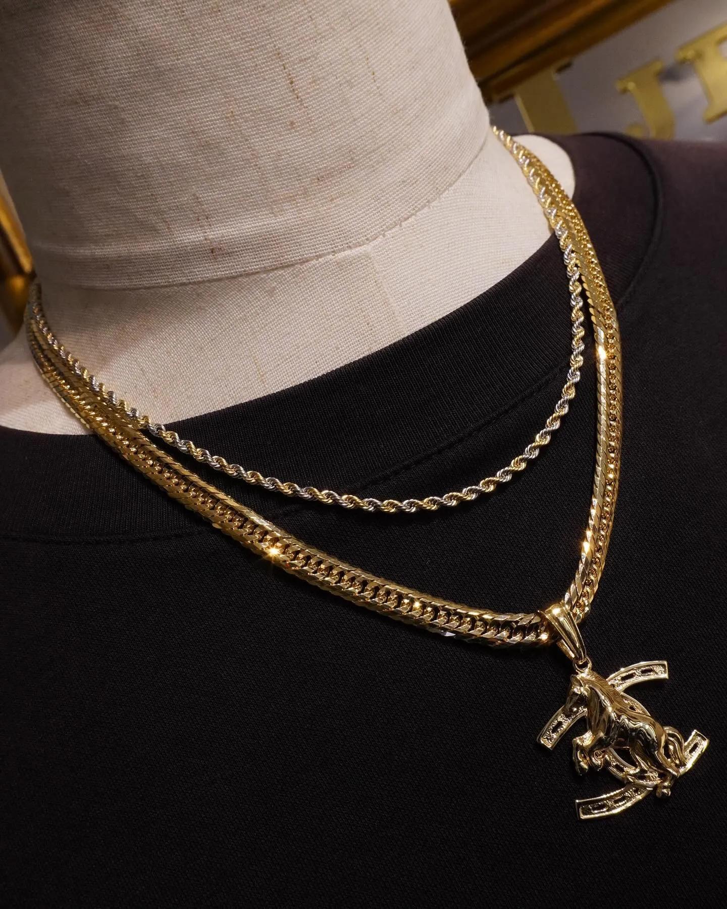 K18 ホースペンダント⁎⁺˳✧༚