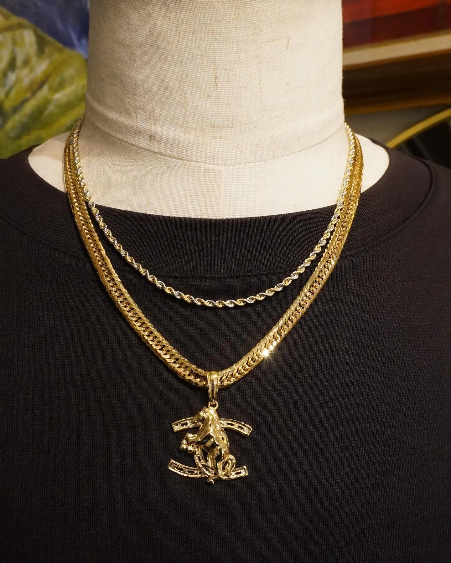 K18 ホースペンダント⁎⁺˳✧༚