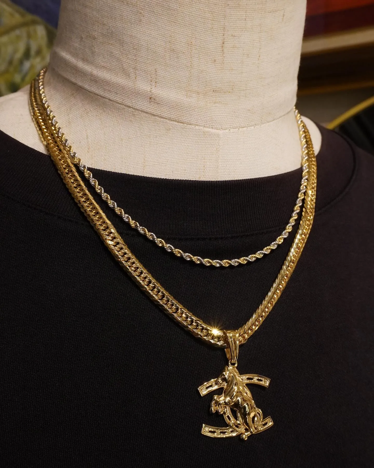 K18 ホースペンダント⁎⁺˳✧༚