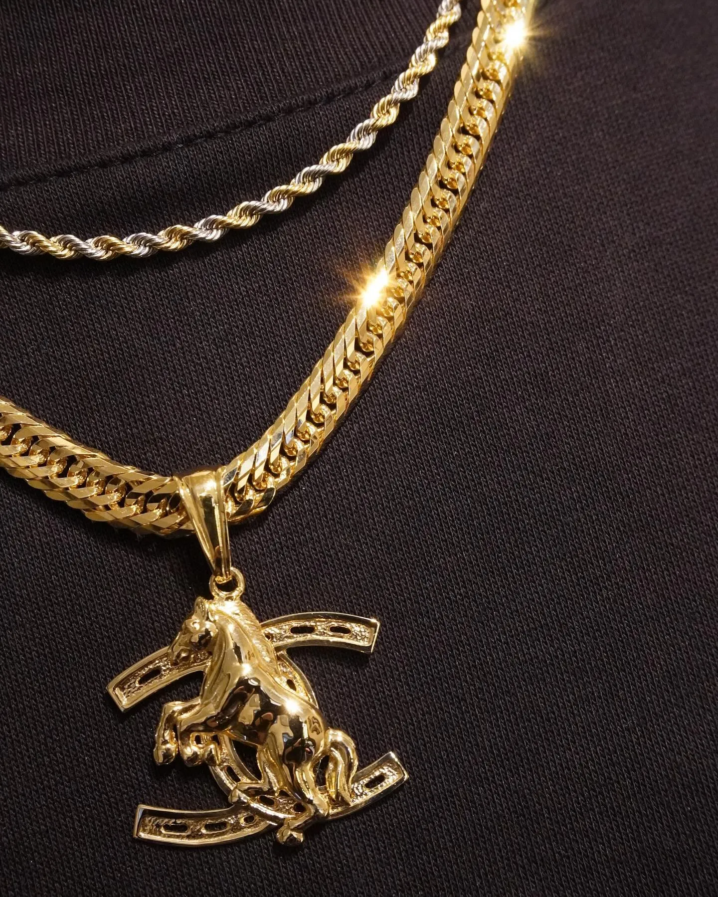 K18 ホースペンダント⁎⁺˳✧༚