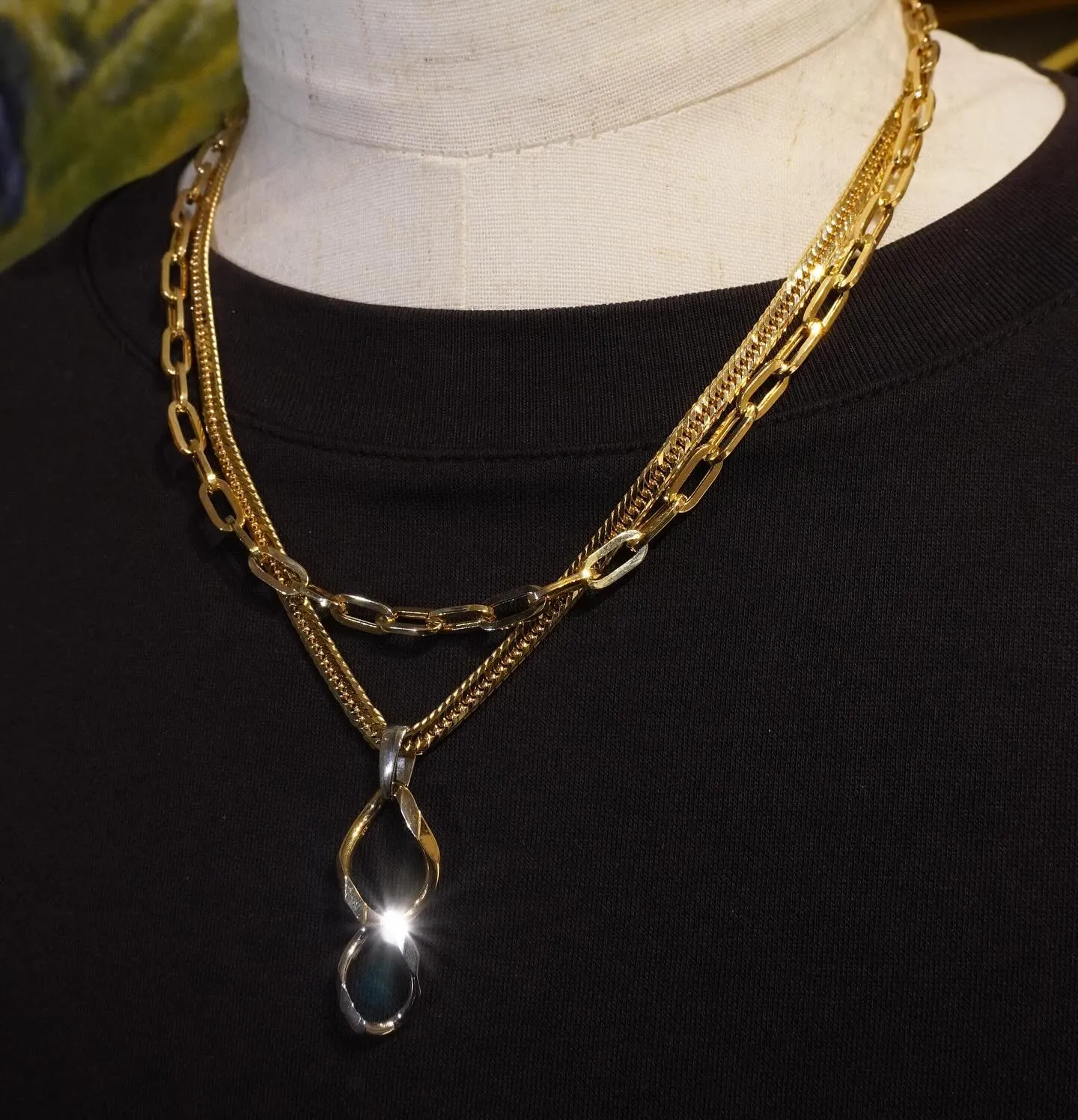 K18/Pt オンリーワンペンダント⁎⁺˳✧༚