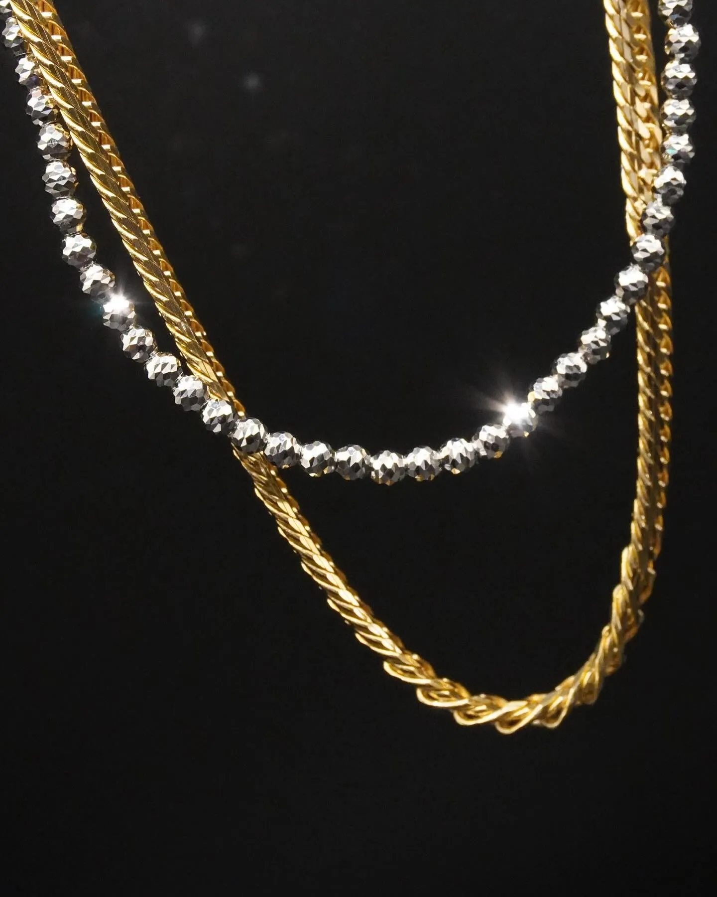 K18 pt850 重ね付け⁎⁺˳✧༚