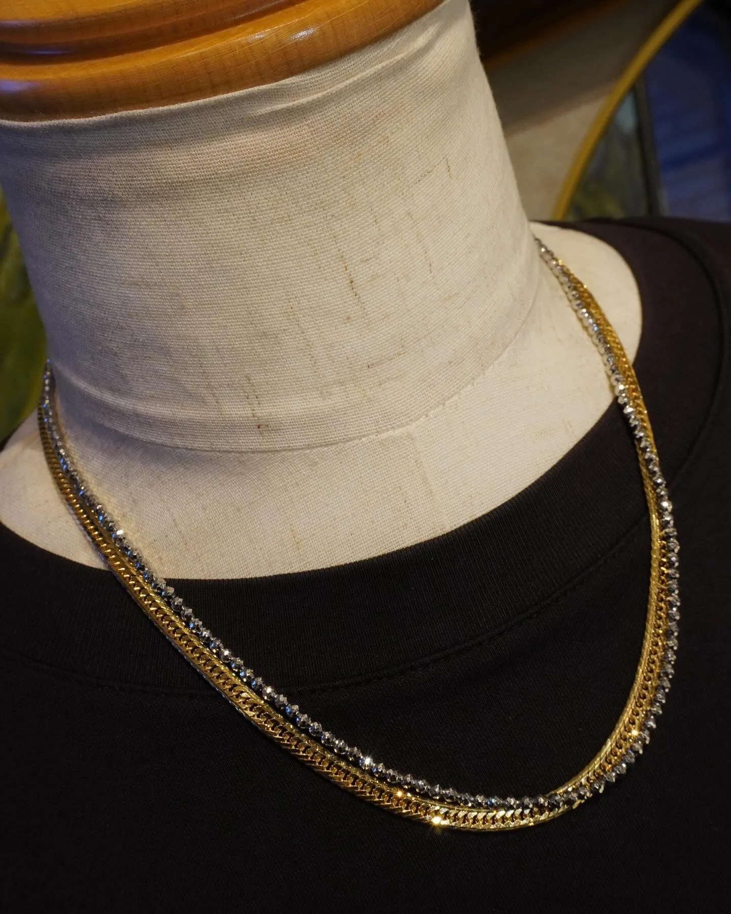 K18 pt850 重ね付け⁎⁺˳✧༚