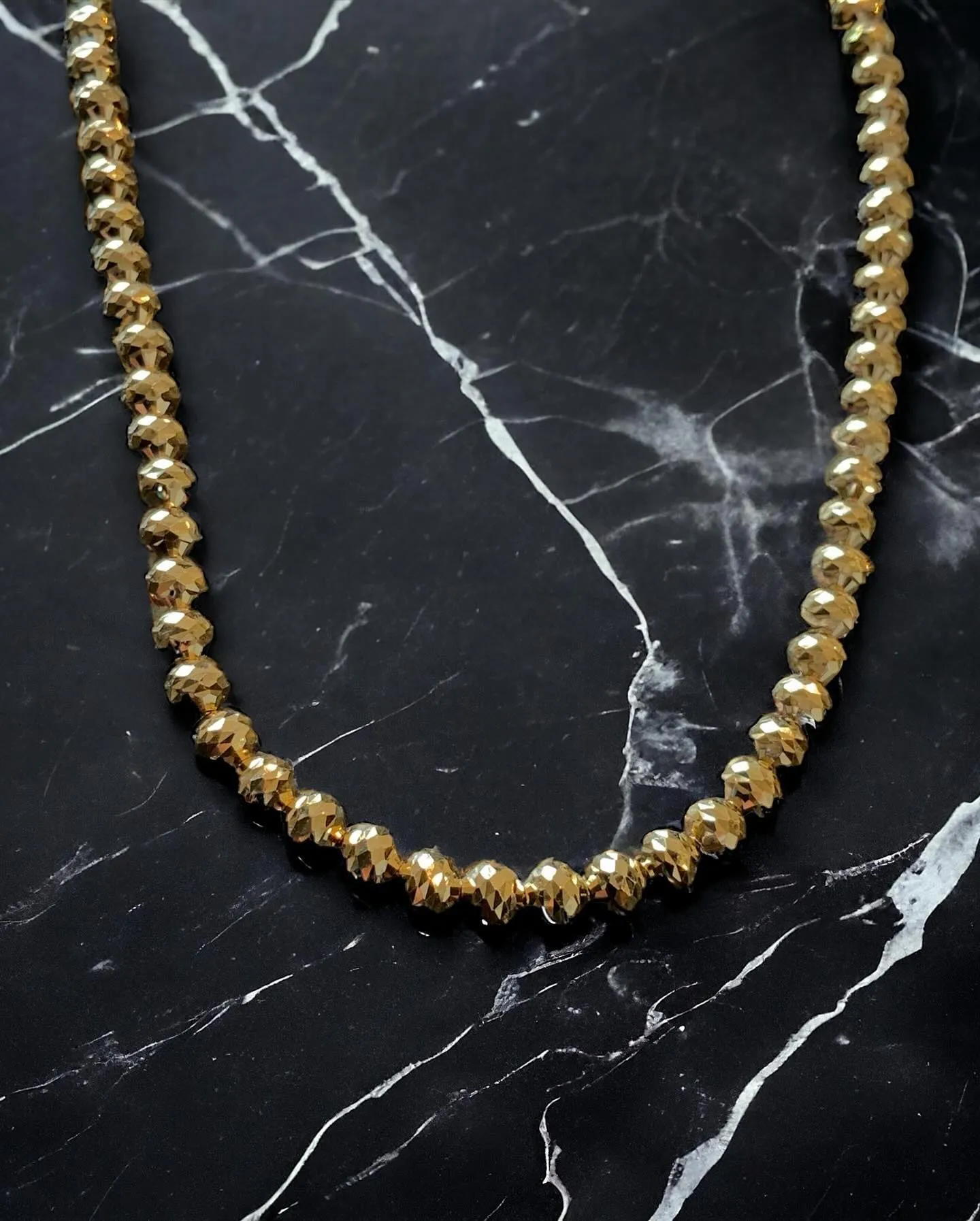 K18 シャンデリア4mm 45cmネックレス