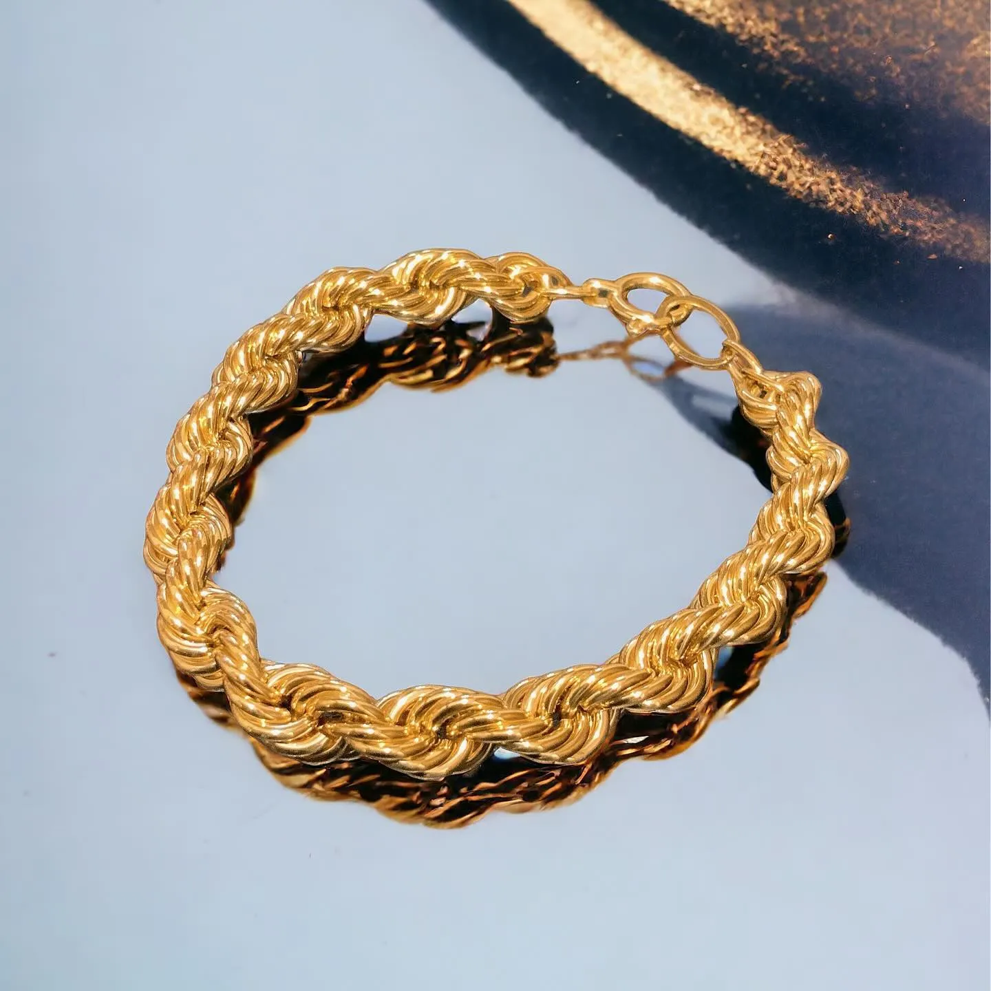 K18 ロープブレスレット⁎⁺˳✧༚