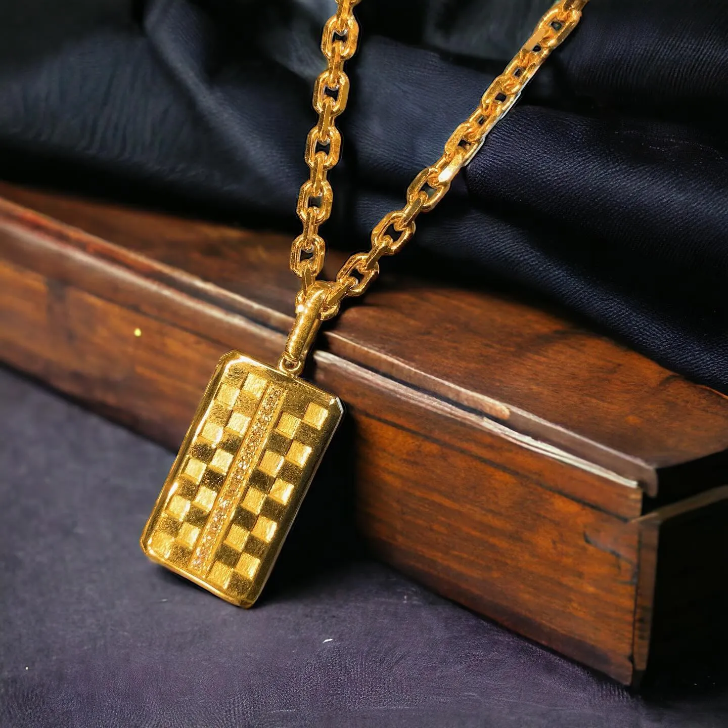 K18 プレートペンダント⁎⁺˳✧༚