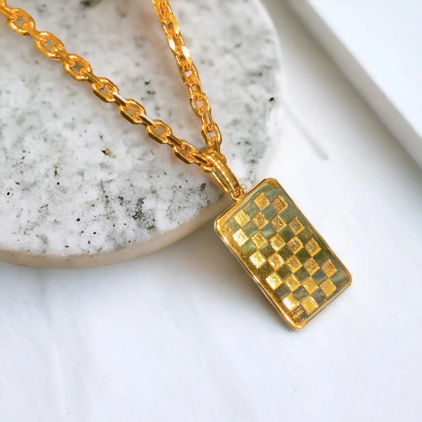 K18 プレートペンダント⁎⁺˳✧༚