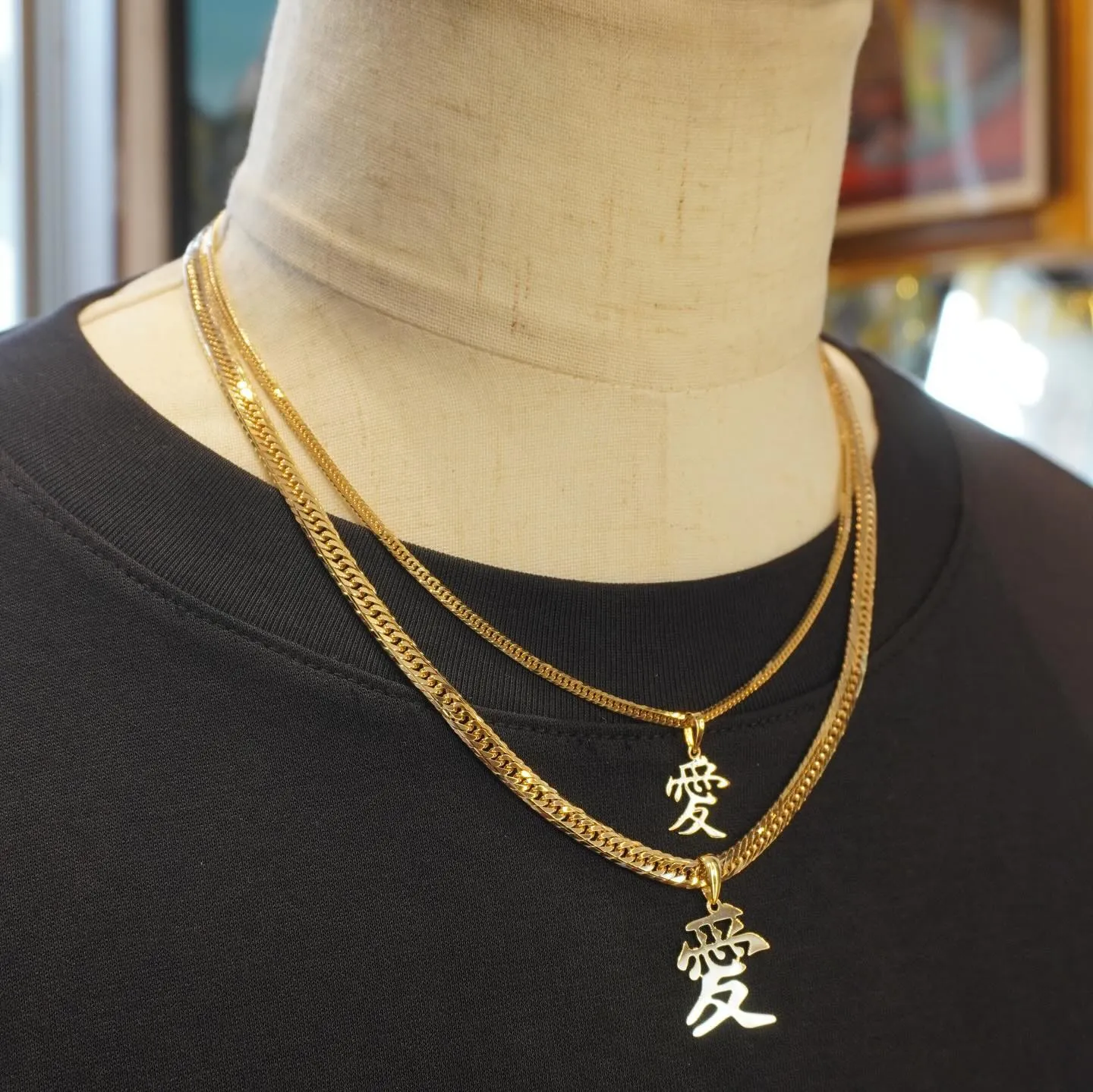 K18 クセ強ペンダント⁎⁺˳✧༚