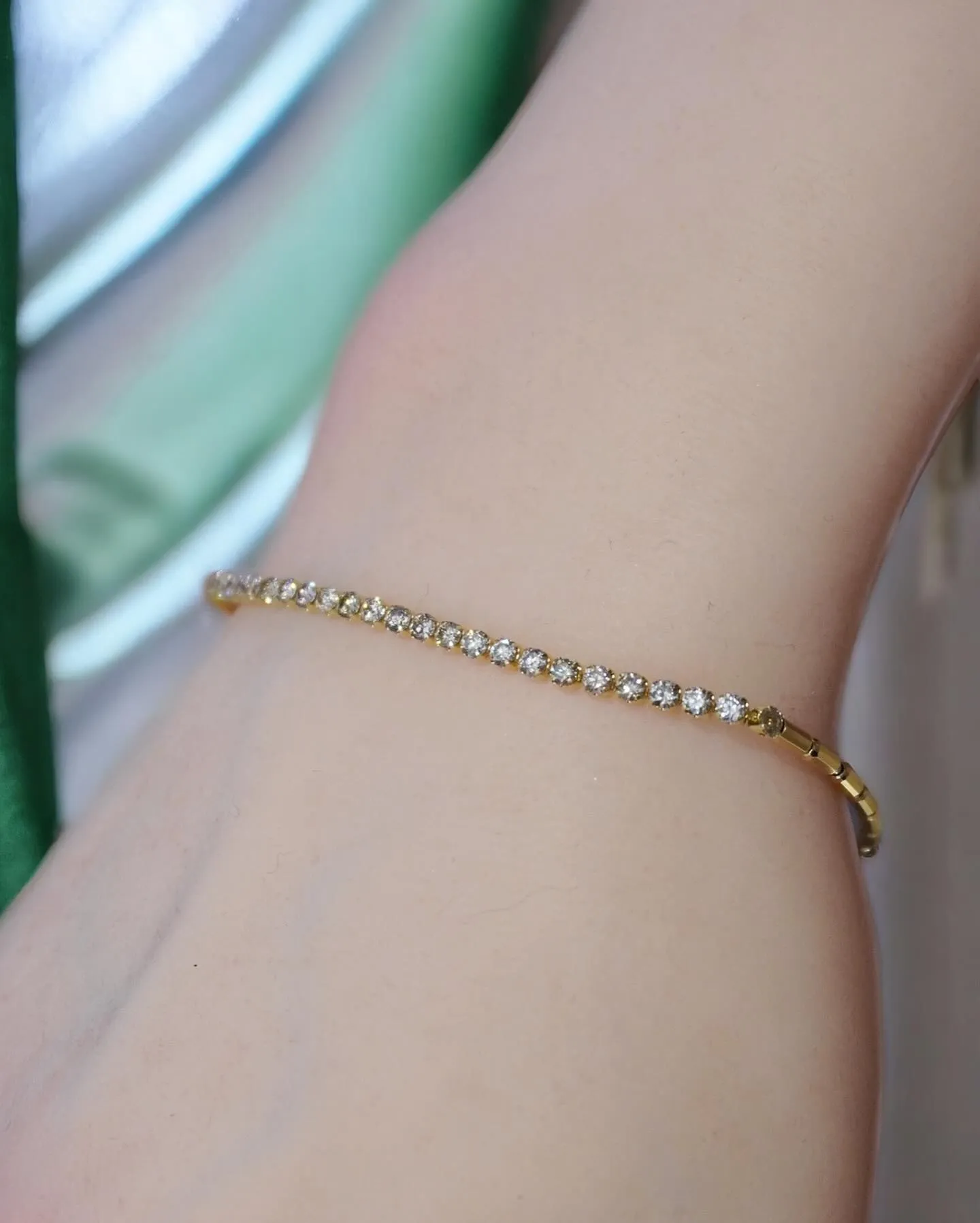 K18 ダイヤモンド ブレスレット⁎⁺˳✧༚