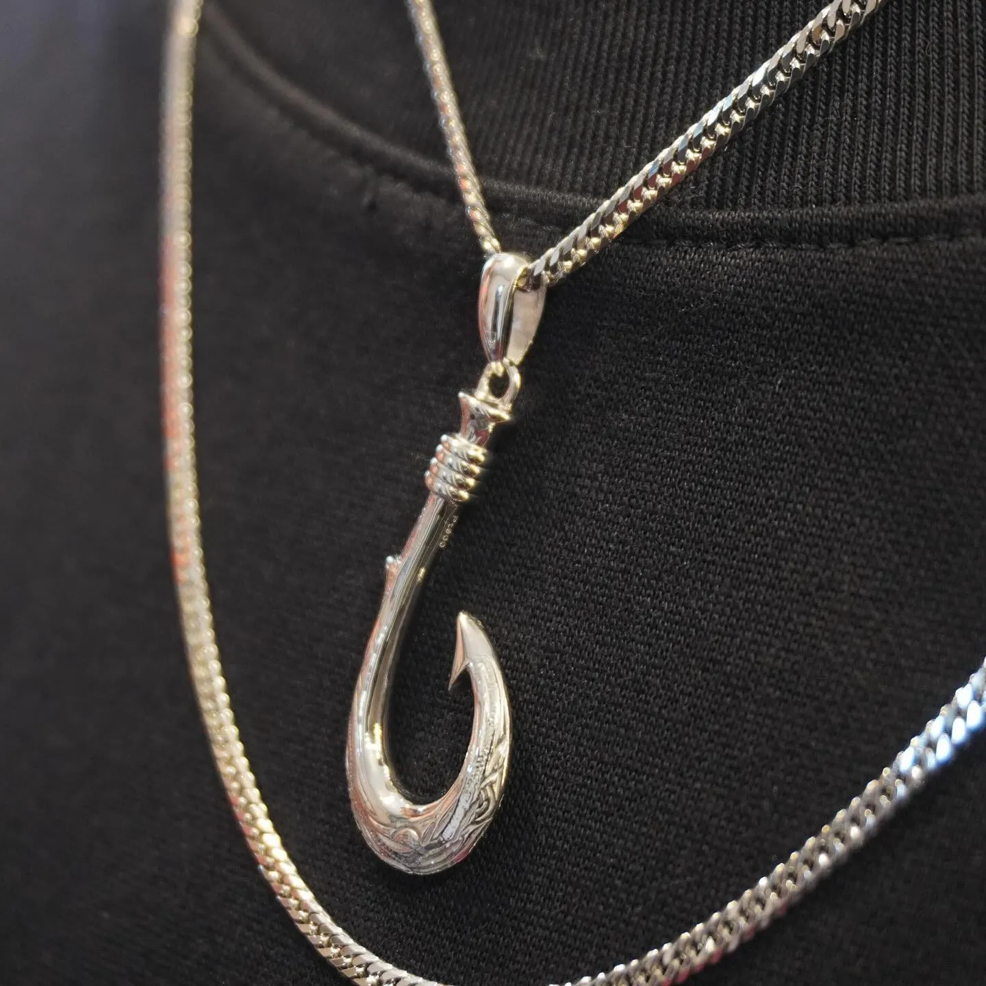 PT900 釣り針ペンダント⁎⁺˳✧༚