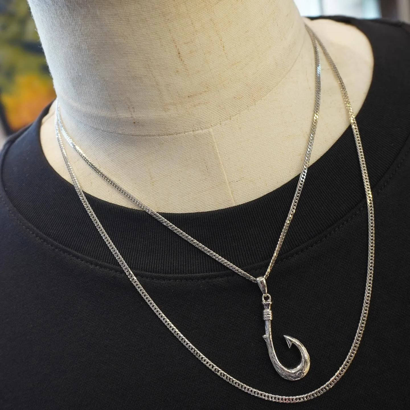 PT900 釣り針ペンダント⁎⁺˳✧༚