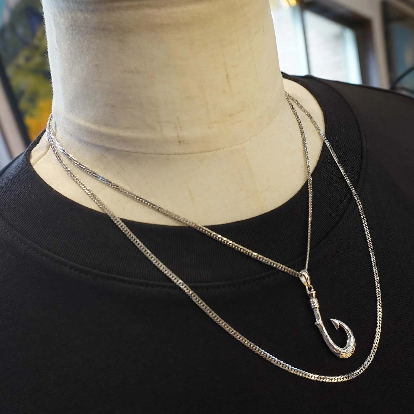 PT900 釣り針ペンダント⁎⁺˳✧༚