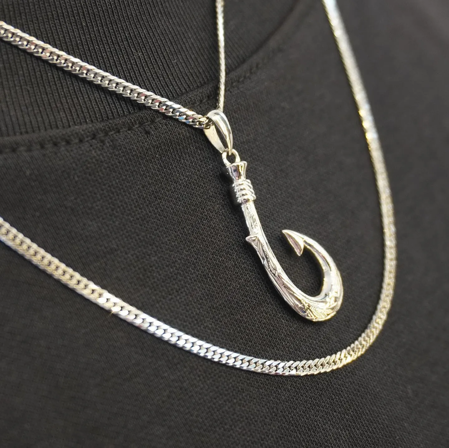 PT900 釣り針ペンダント⁎⁺˳✧༚