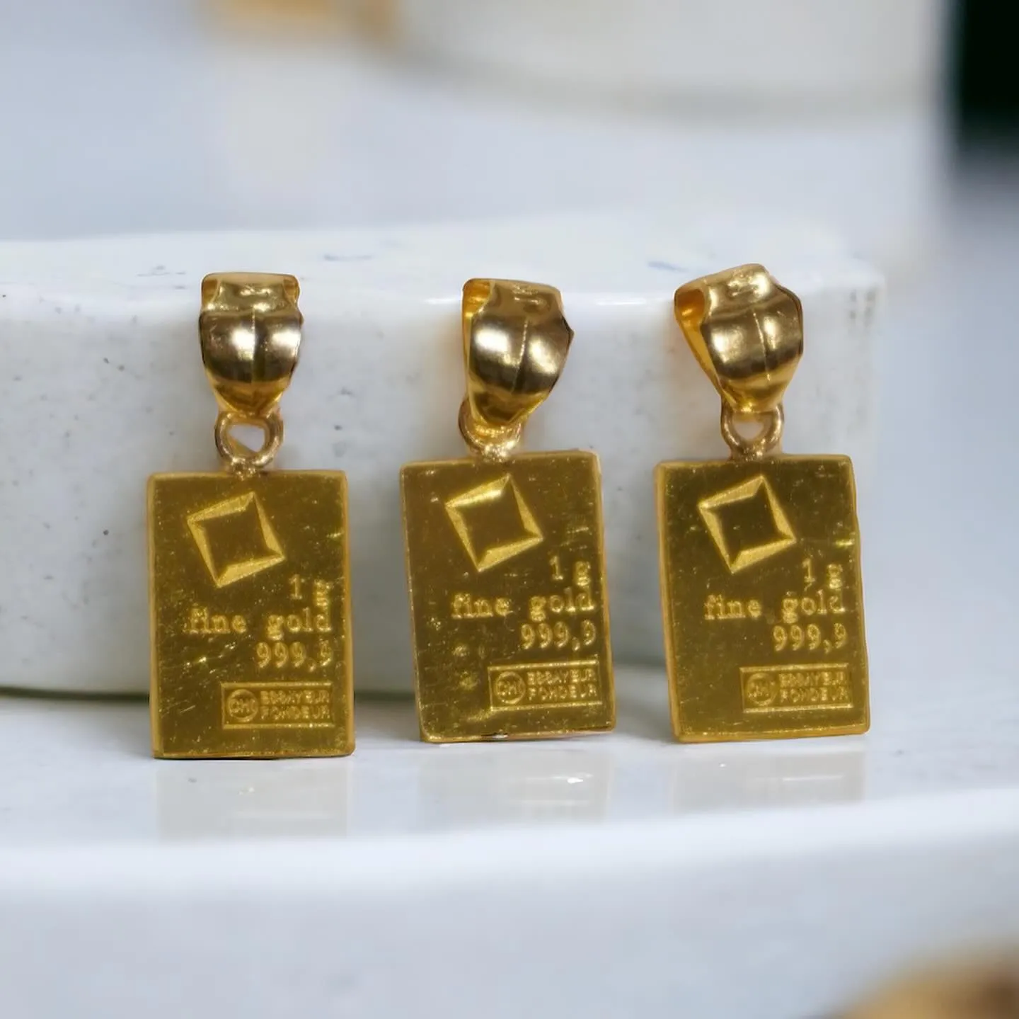 K24/K18 1gプレートペンダント⁎⁺˳✧༚