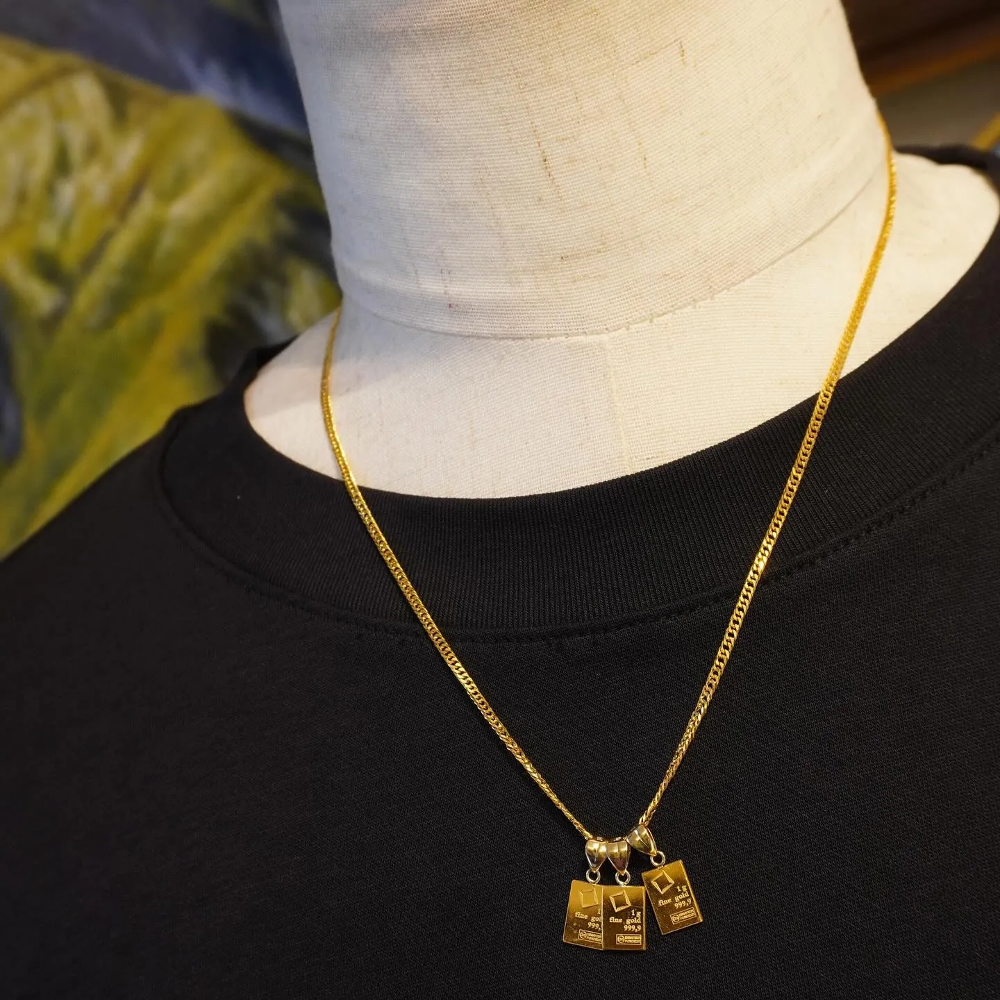 K24/K18 1gプレートペンダント⁎⁺˳✧༚