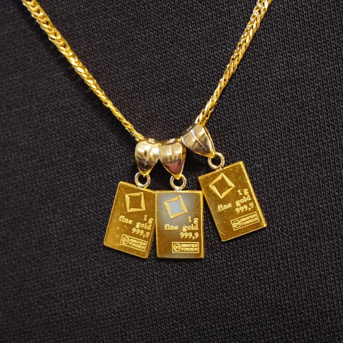 K24/K18 1gプレートペンダント⁎⁺˳✧༚