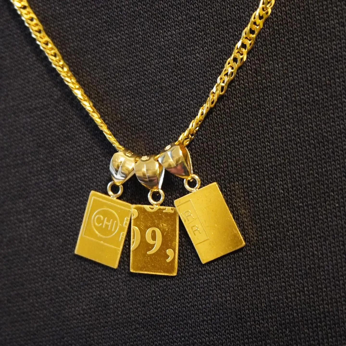 K24/K18 1gプレートペンダント⁎⁺˳✧༚