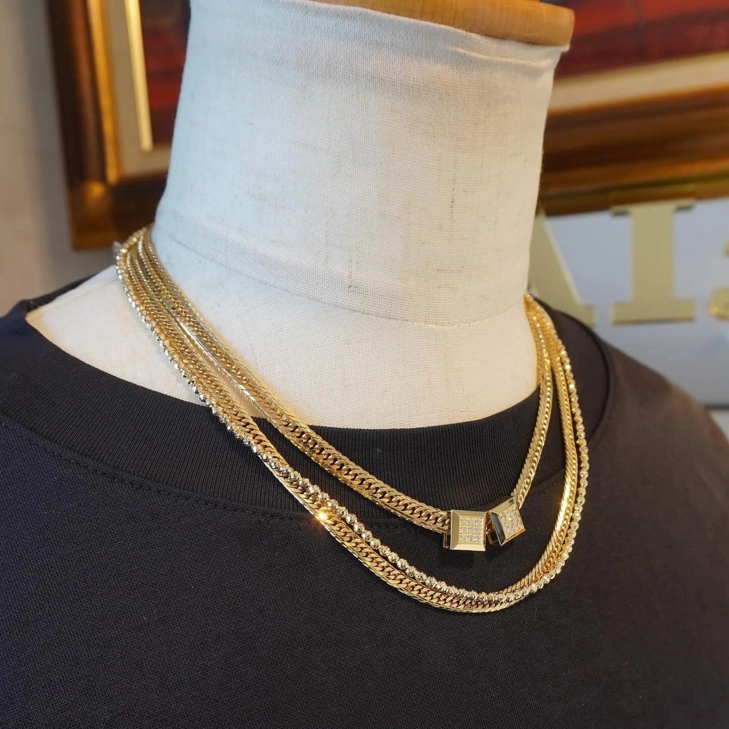 K18 3点限定❗️ビーズ12β