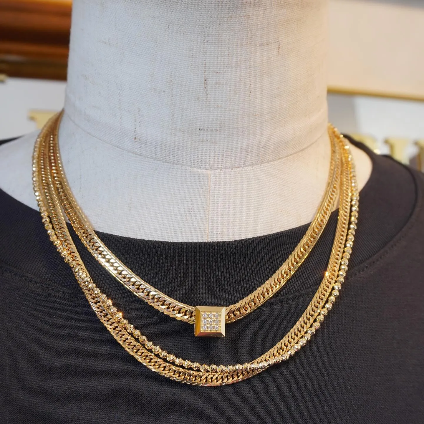 K18 3点限定❗️ビーズ12β