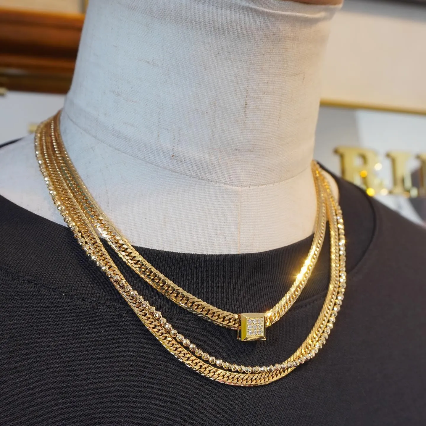 K18 3点限定❗️ビーズ12β