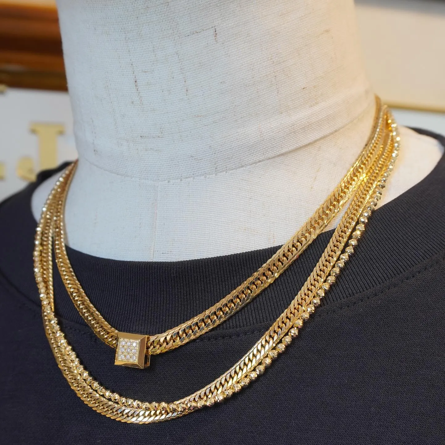 K18 3点限定❗️ビーズ12β