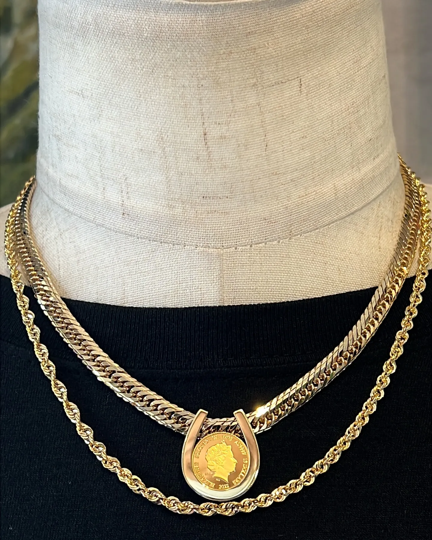 K18/K24 コインペンダント✨