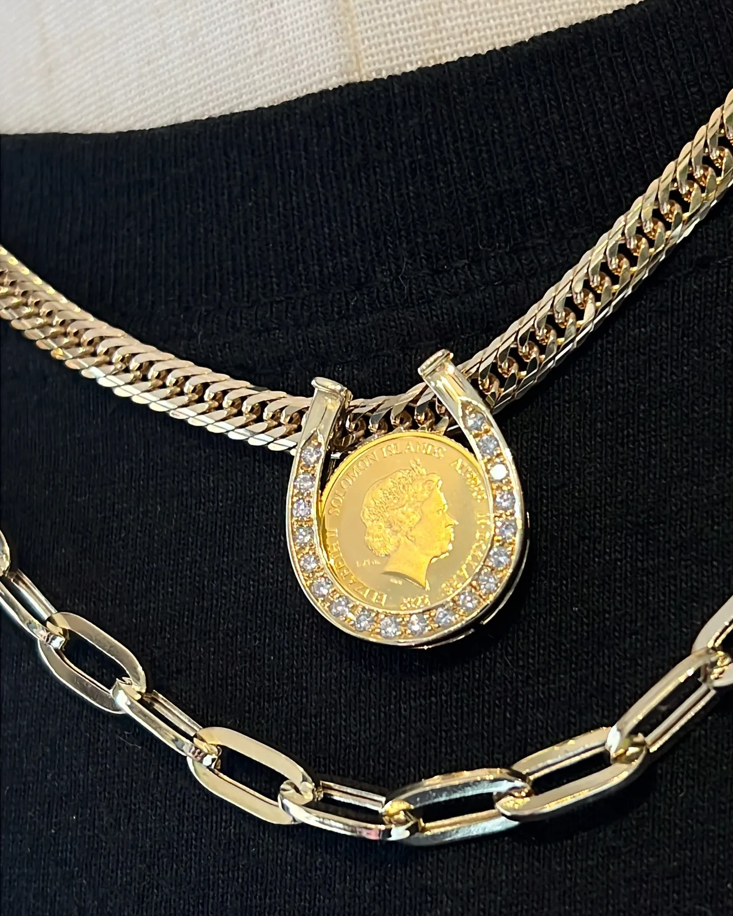 K18/K24 コインペンダント✨