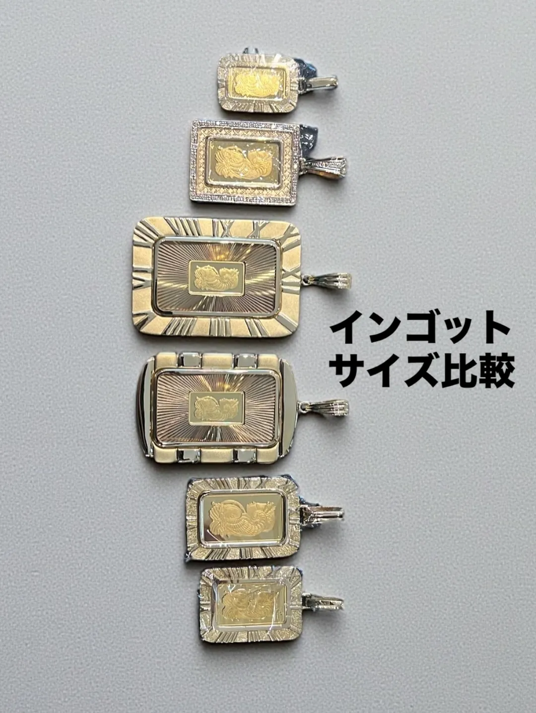 K18 ガラス付きジュエリー