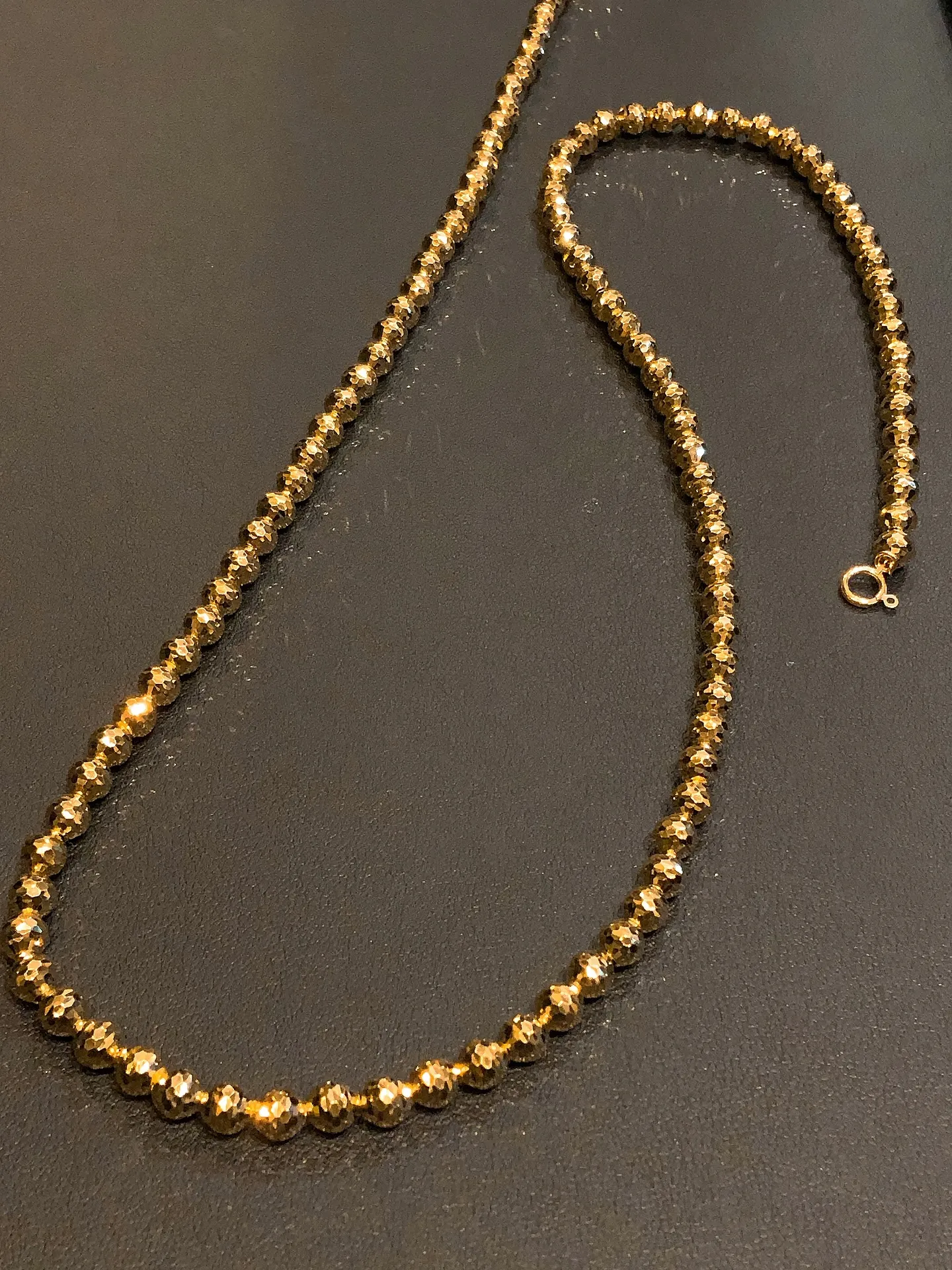 🔥 静かに差をつける、大人のためのK18シャンデリアネックレ...