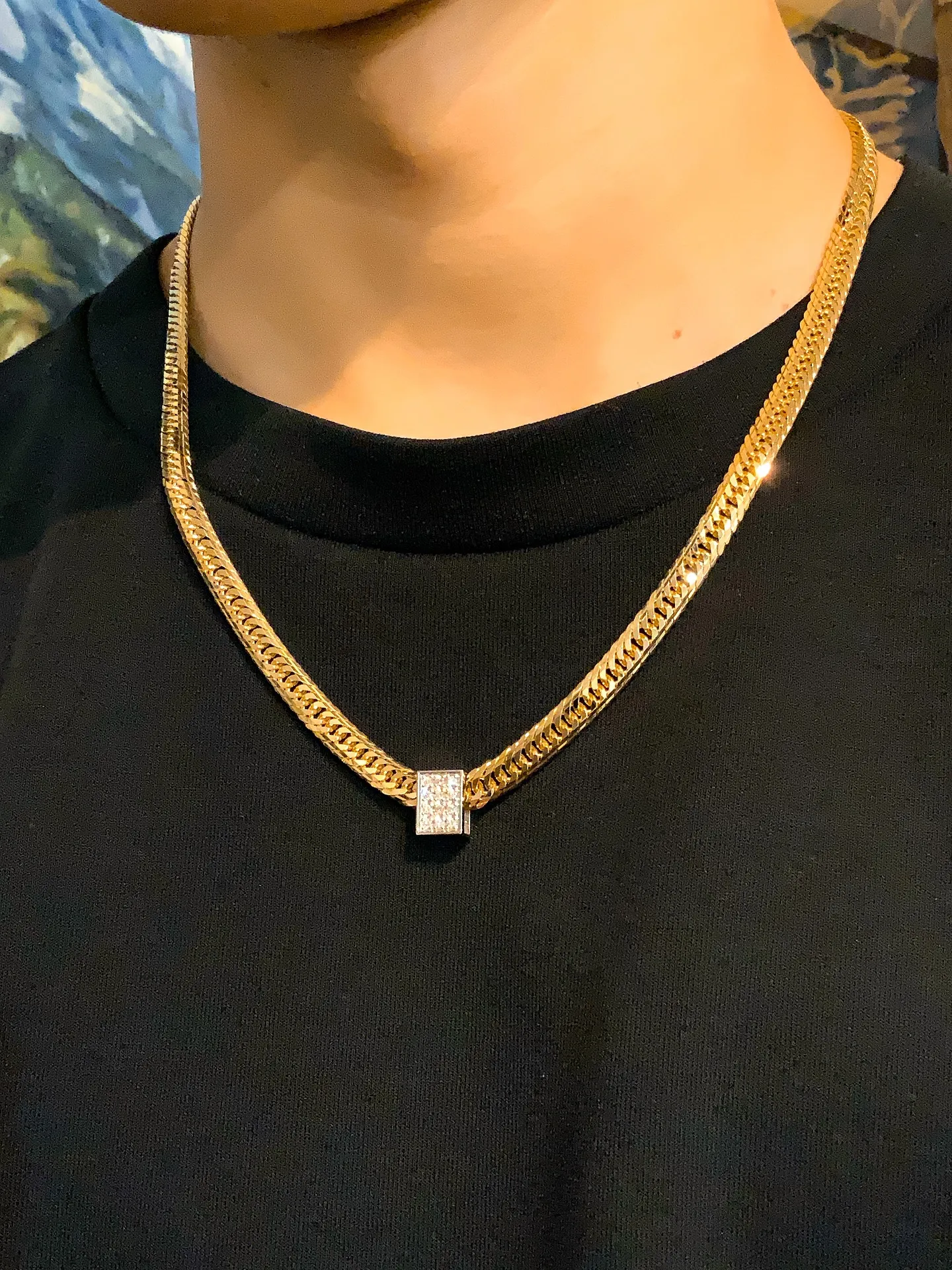 💎✨重厚なK18に、ダイヤの輝きをプラス✨💎