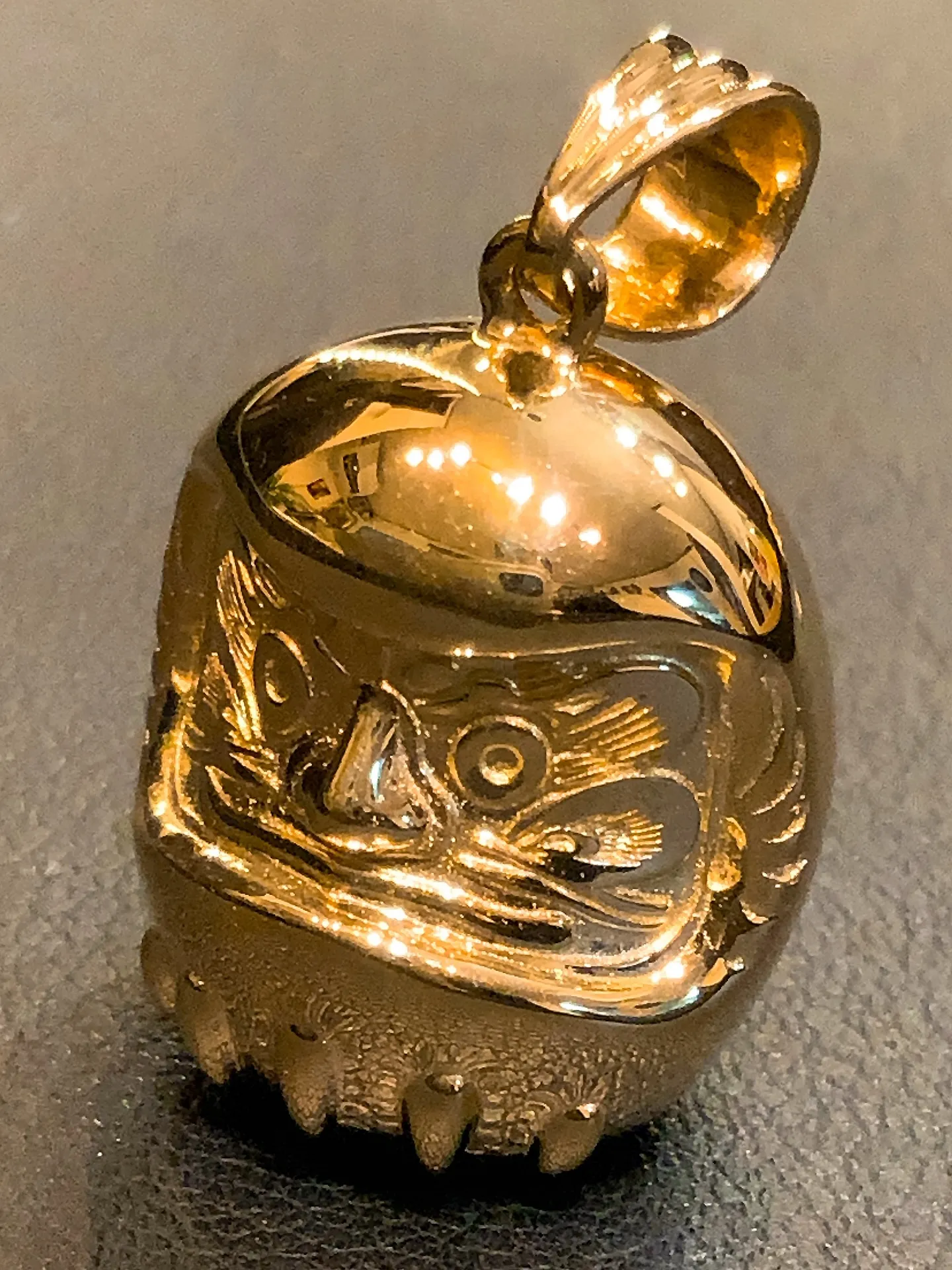 🔥K18 ダルマチャームペンダント🔥