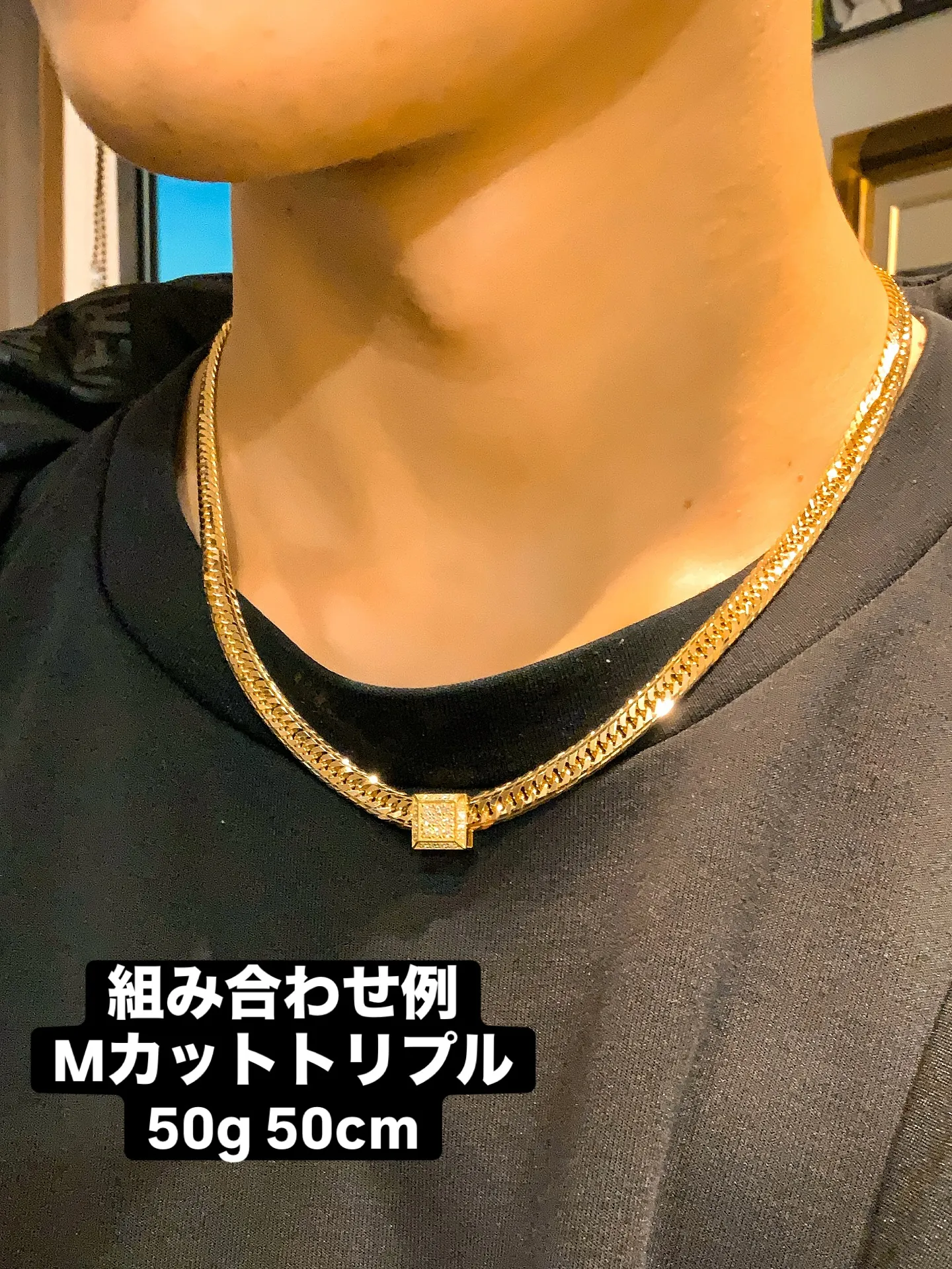 ✨K18 ダイヤモンドビーズペンダント（リバーシブル仕様）✨